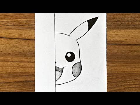 How to draw Pikachu step by step  Beginners drawing tutorials step by step  Art videos
