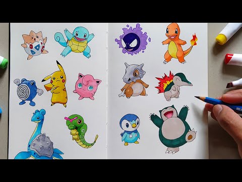 HOW TO DRAW POKEMON  Easy Tutorial for Beginners
