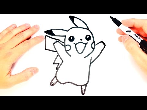 How to draw a Pikachu for Kids  Pikachu Easy Draw Tutorial