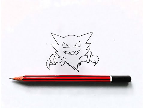 How to draw Haunter  Pokemon  Easy step by step drawing tutorial  VIKAS ARTS