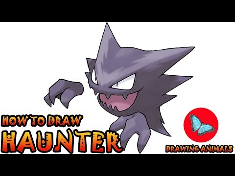 How To Draw Haunter Pokemon  Drawing Animals