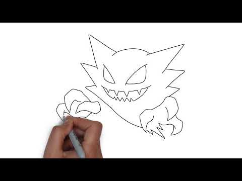How to Draw Haunter Pokemon Step by Step Video Tutorial