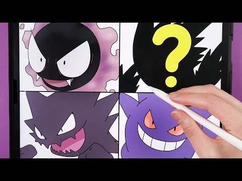   How To Draw pokemon  Gastly evolution  Haunter Gengar  easy drawing  coloring