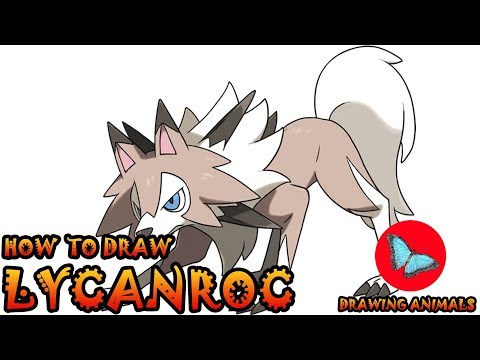 How To Draw Lycanroc Pokemon  Drawing Animals