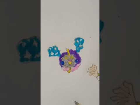 Pokemon colouring AshPikachulycanroc and nebby oof cosmog
