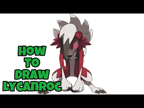 How to Draw Lycanroc  MidnightPokmon