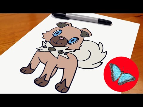 How To Draw Pokemon  Rockruff Easy Step by Step