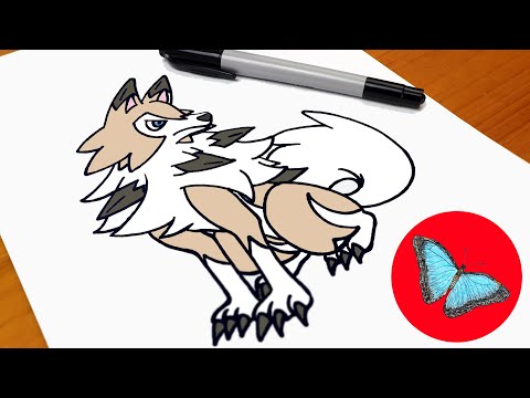 How To Draw Pokemon  Lycanroc Easy Step by Step