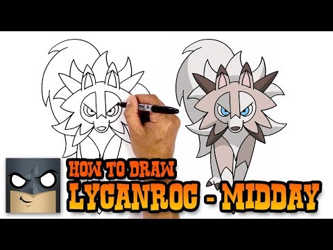 How to Draw Lycanroc  Pokemon  Step by Step
