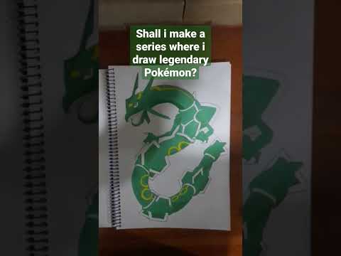Drawing Rayquaza Pokemon in absolute Perfection Very Satisfying shorts viral fyp pokemon