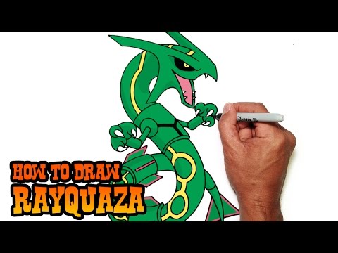 How to Draw Rayquaza  Pokemon