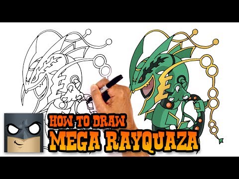 How to Draw Mega Rayquaza  Pokemon