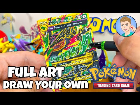 How to Draw Your Own FULL ART Pokmon Cards