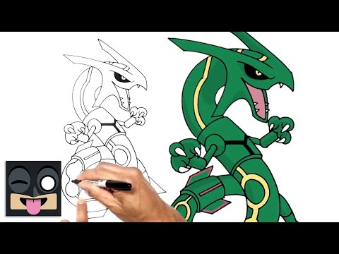 How To Draw Rayquaza  Pokemon Shorts