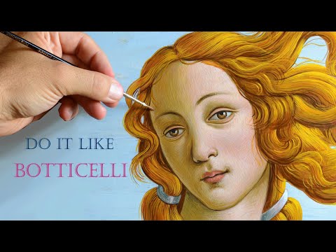 How to paint Botticelli39s Venus Renaissance Painting Portraits Tutorial
