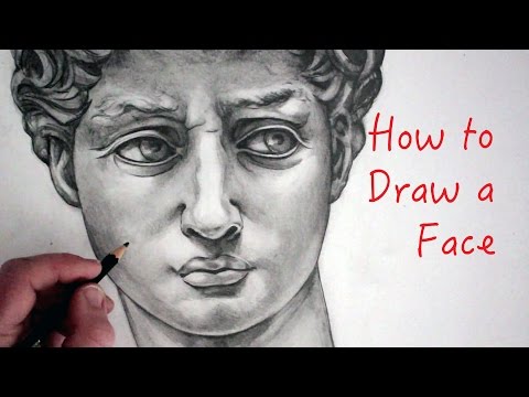 How to Draw a Face Michelangelo39s David Narrated Drawing Tutorial