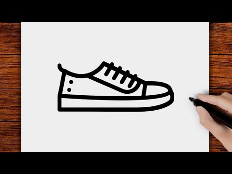 How to draw shoes   easy  