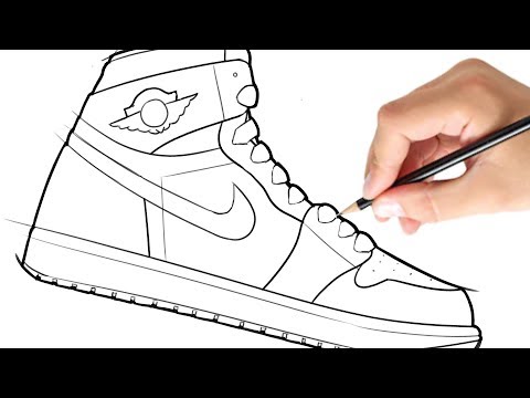 How to Draw a Shoe Air Jordan 1