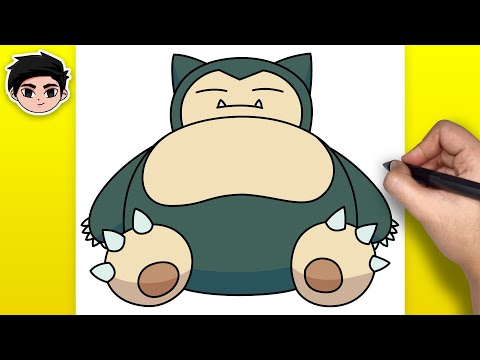 How to Draw Snorlax from Pokemon  Easy StepbyStep