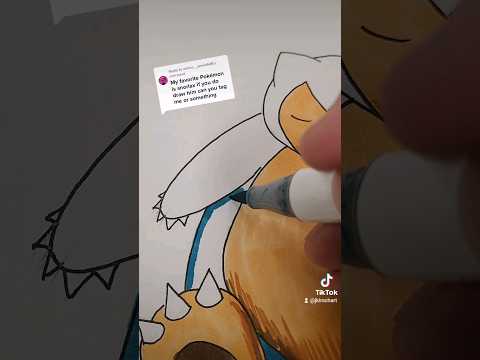 Drawing My Pokmon Spirt Animal drawing pokemon snorlax