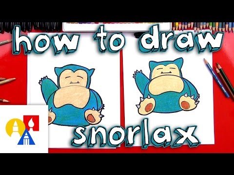 How To Draw Snorlax Pokemon