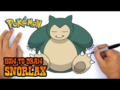 How to Draw Snorlax  Pokemon