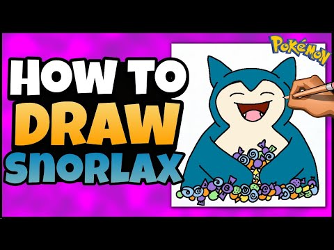 How to Draw Trick or Treat Snorlax  Pokmon  Halloween Art for Kids  Step by Step Lesson