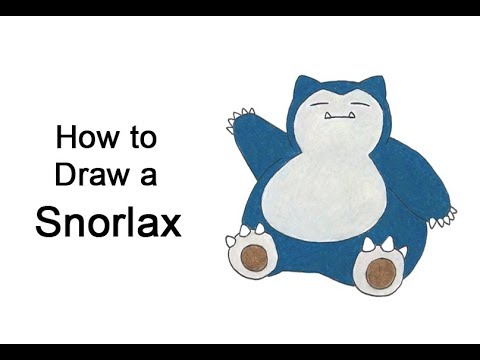 How to Draw Snorlax Pokemon