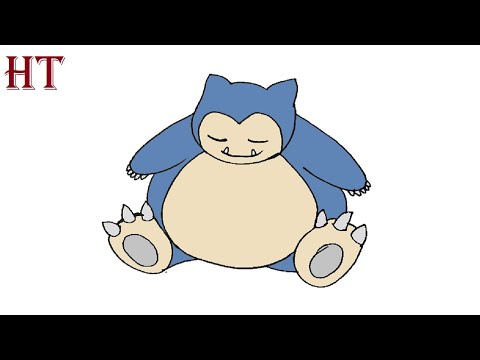 How To Draw Snorlax Easy Step by Step