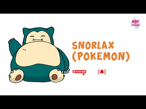 How to Draw Snorlax  Pokemon Series