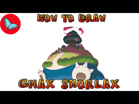 How To Draw Gigantamax Snorlax  Pokemon  Drawing Animals