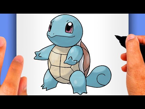 HOW TO DRAW SQUIRTLE  How to Draw Pokmon N 0007 EASY POKMON DRAWING  Squirtle Drawing