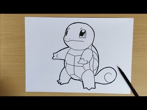 How to draw Pokemon   Squirtle  Pokmon 007  HAC