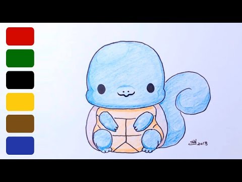 How to Draw Squirtle  Pokemon