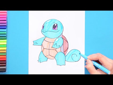 How to draw Squirtle Pokemon