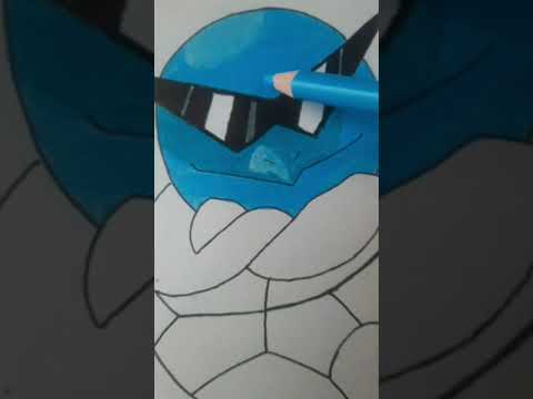 Speed Drawing Squirtle shorts animedrawing pokemon squirtle anime