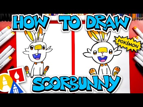 How To Draw Scorbunny Pokemon From Sword And Shield