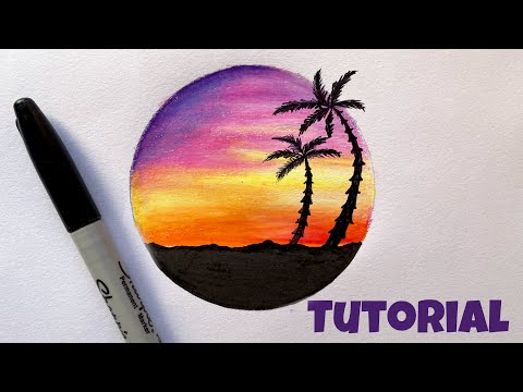 Sunset Color Pencil Tutorial