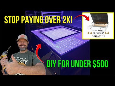 Build a LED vacuum exposure unit for a fraction of the cost of buying one new Screen printers DIY