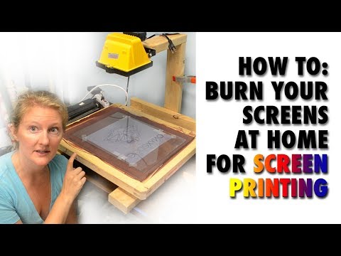 HOW TO Burn Your Screens for Screen Printing at Home