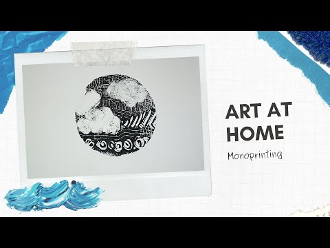 Art at home  Create a Monoprint with Meg