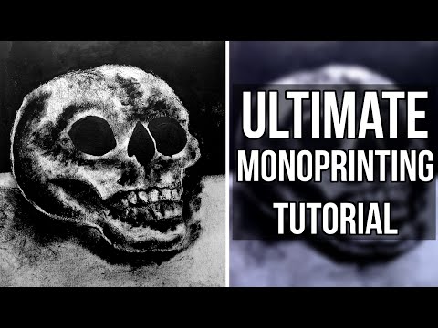 ULTIMATE GUIDE TO MONOPRINTING  DIY PRINT  How to make a monoprint