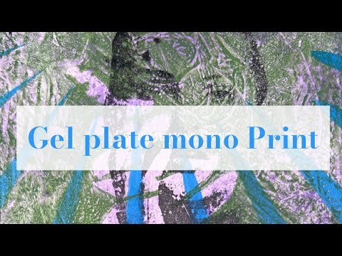 Creating a Mono Print journal page monoprint gelplate mixmediaart