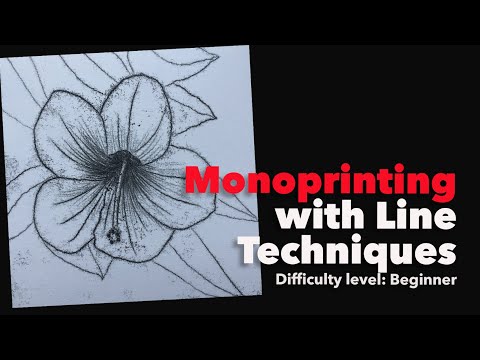 How to Create a Monoprint with Line Techniques