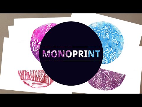 Printmaking How to make a Monoprint I Easy print tutorial for kids step by step