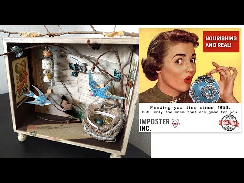 Imposter Inc   making assemblage art