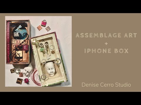 Assemblage Art  iPhone Box