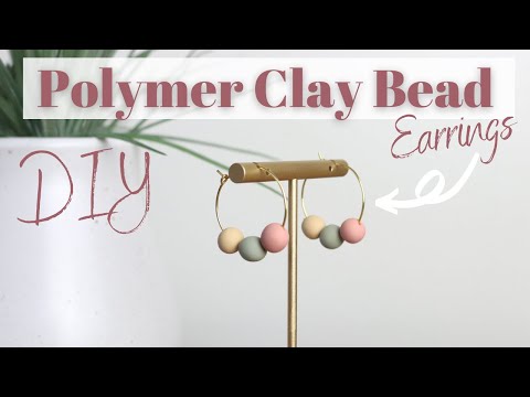 POLYMER CLAY BEADS  HOW TO MAKE POLYMER CLAY BEADS  HOW TO MAKE POLYMER CLAY EARRINGS  DIY CLAY