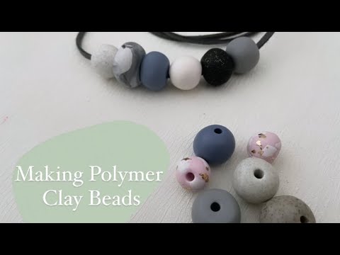 Making Polymer Clay Beads  necklaces  lanyard  teacher lanyard