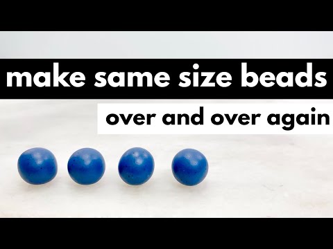 SAME SIZE BEADS IN POLYMER CLAY  How to make Consistent amp Uniform Pieces to Easily Repeat Projects
